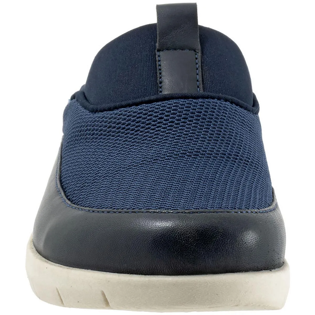 Aberdeen Sport Womens Mesh Leather Trim Slip-On Sneakers
