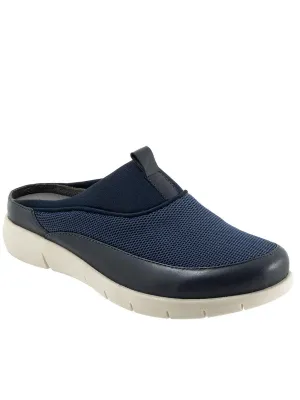 Aberdeen Sport Womens Mesh Leather Trim Slip-On Sneakers