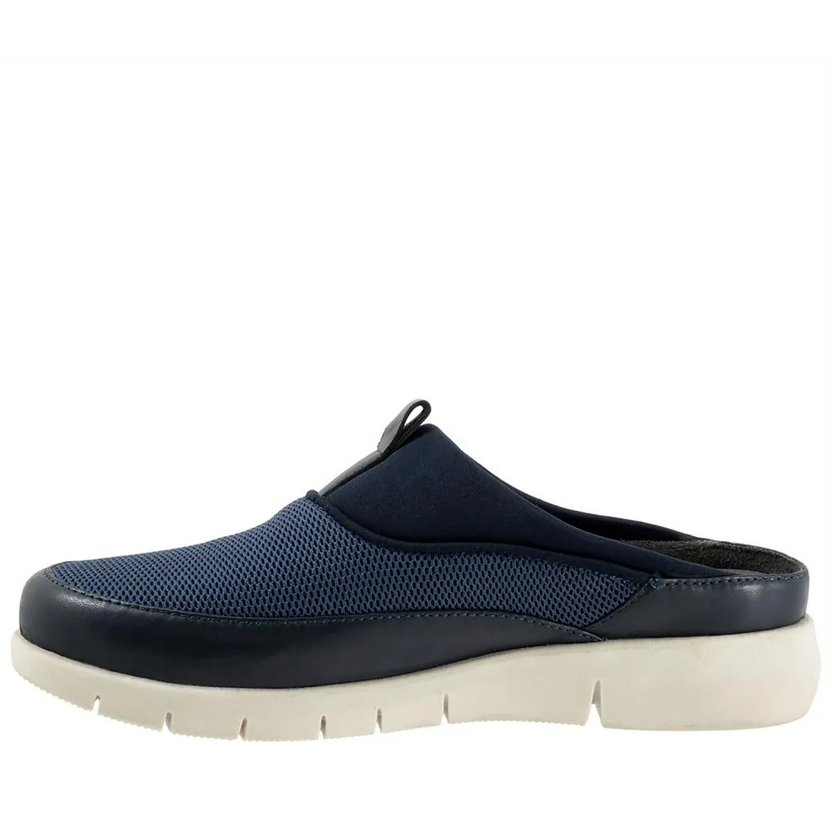 Aberdeen Sport Womens Mesh Leather Trim Slip-On Sneakers