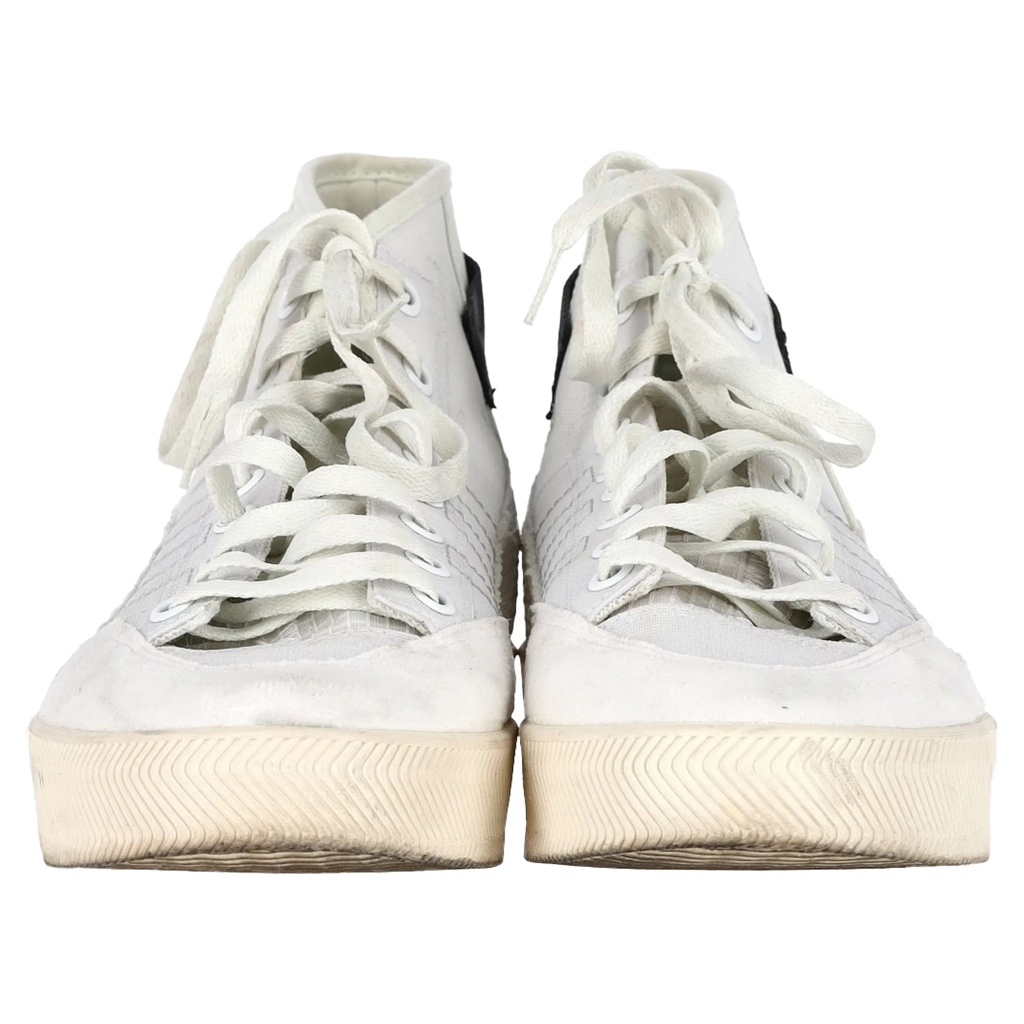 Adidas Nizza Parley High-Top Sneakers in White Polyester