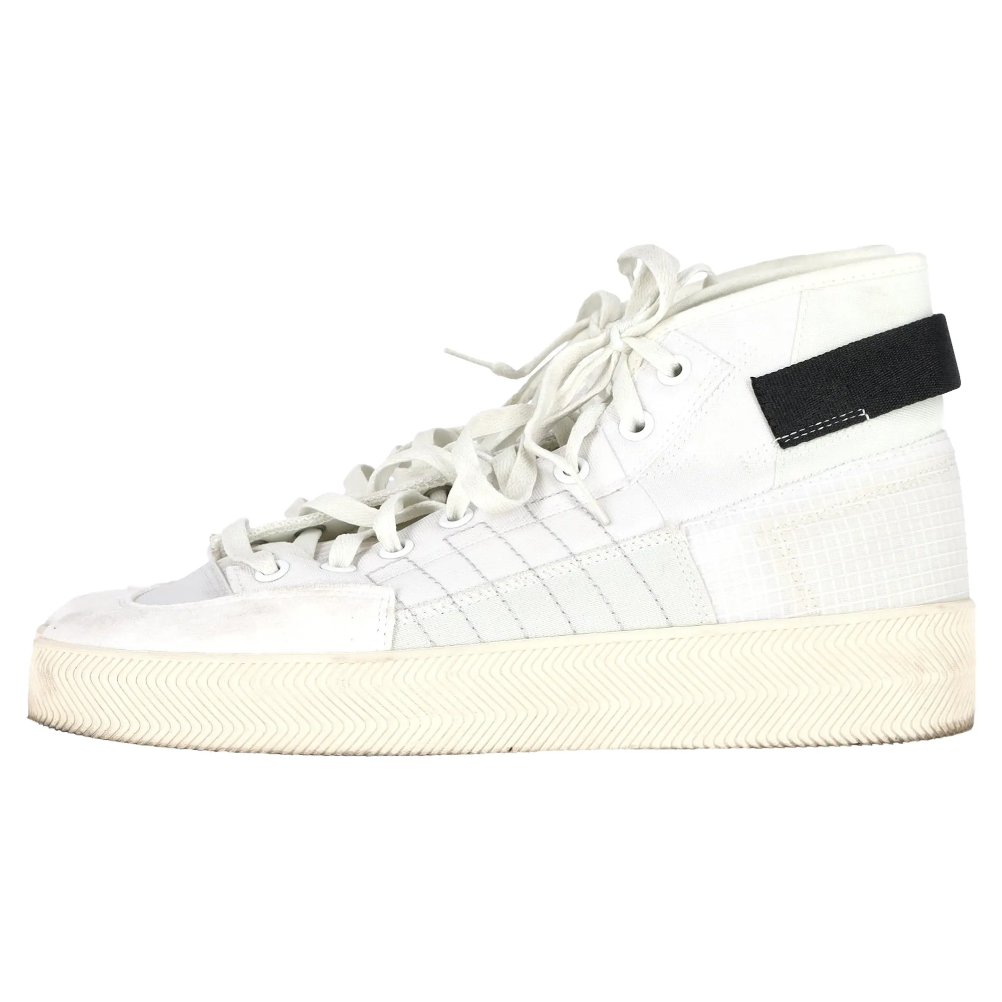 Adidas Nizza Parley High-Top Sneakers in White Polyester