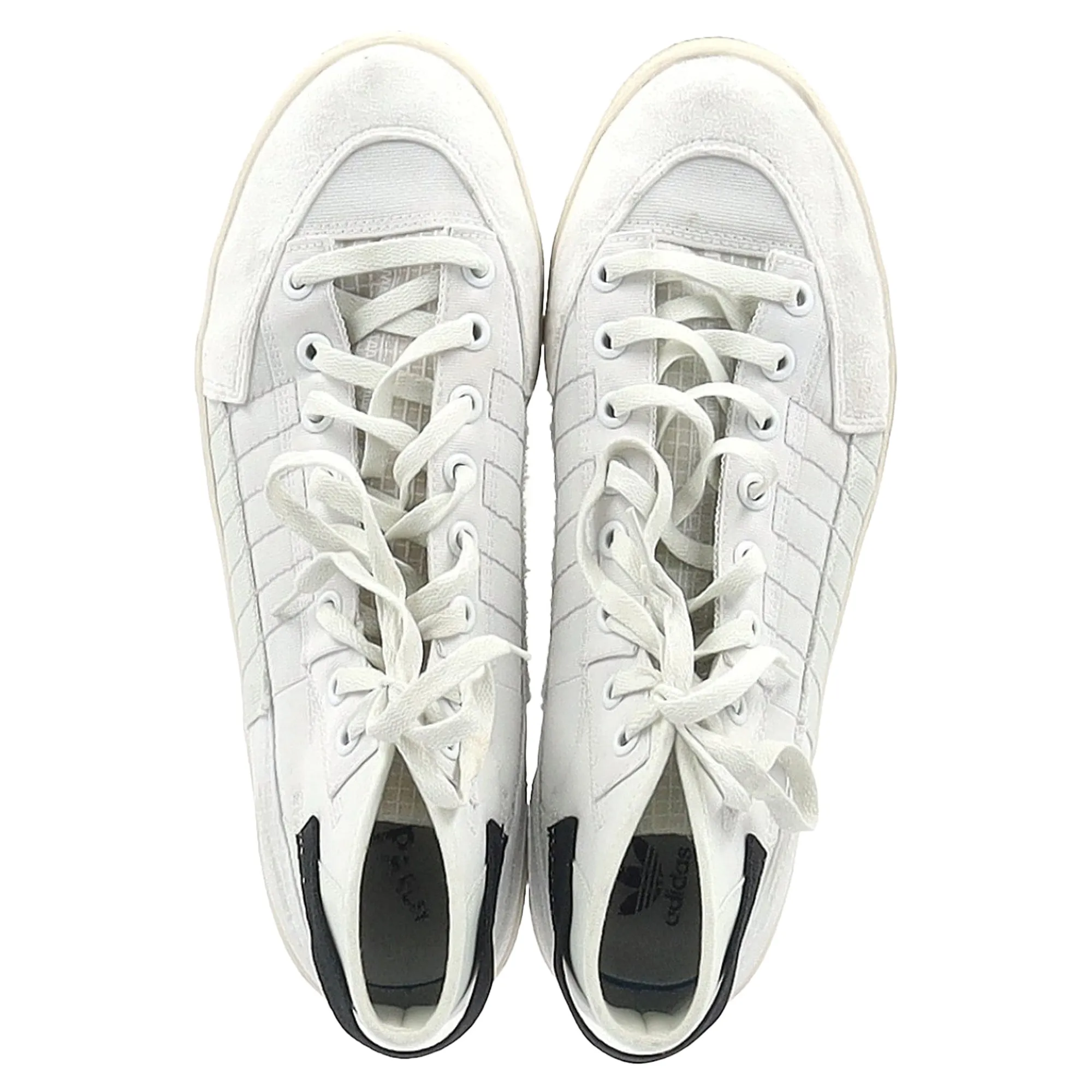 Adidas Nizza Parley High-Top Sneakers in White Polyester