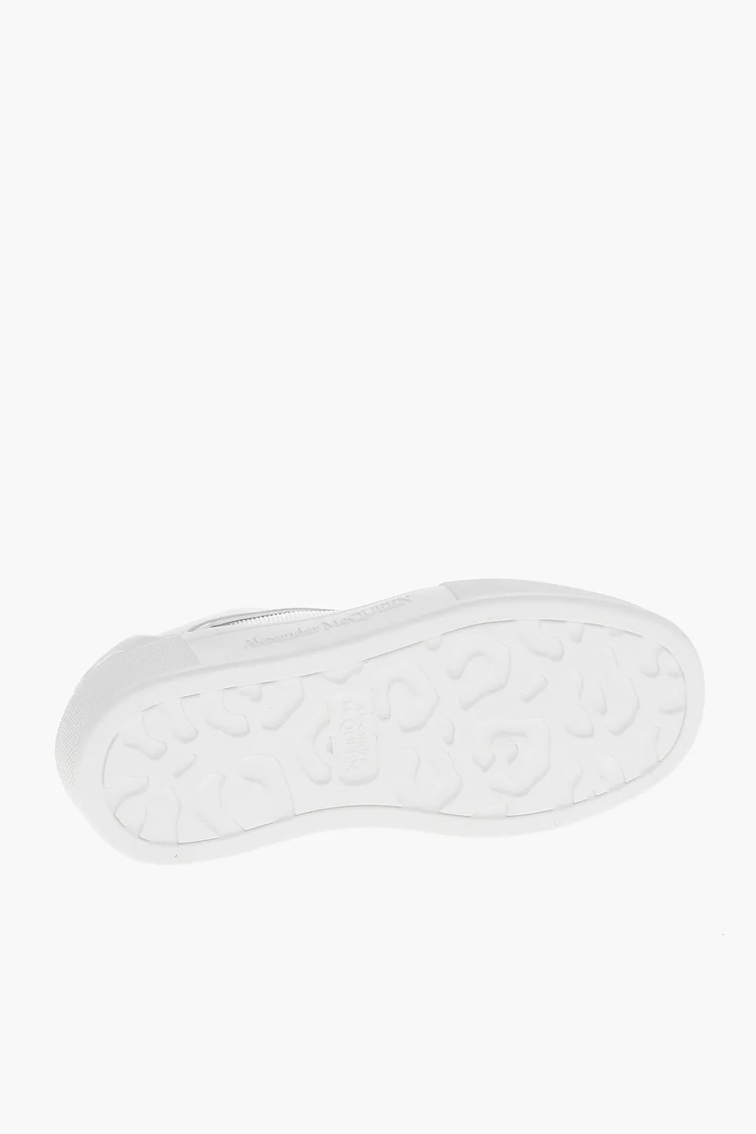 Alexander Mcqueen Leather Low-Top Sneakers With Canvas Inserts