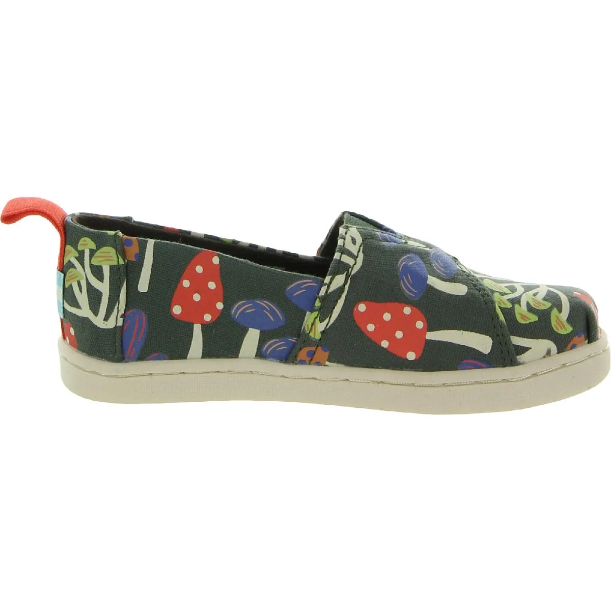 Alpargata Girls Mushroom Print Glow in Dark Slip-On Sneakers
