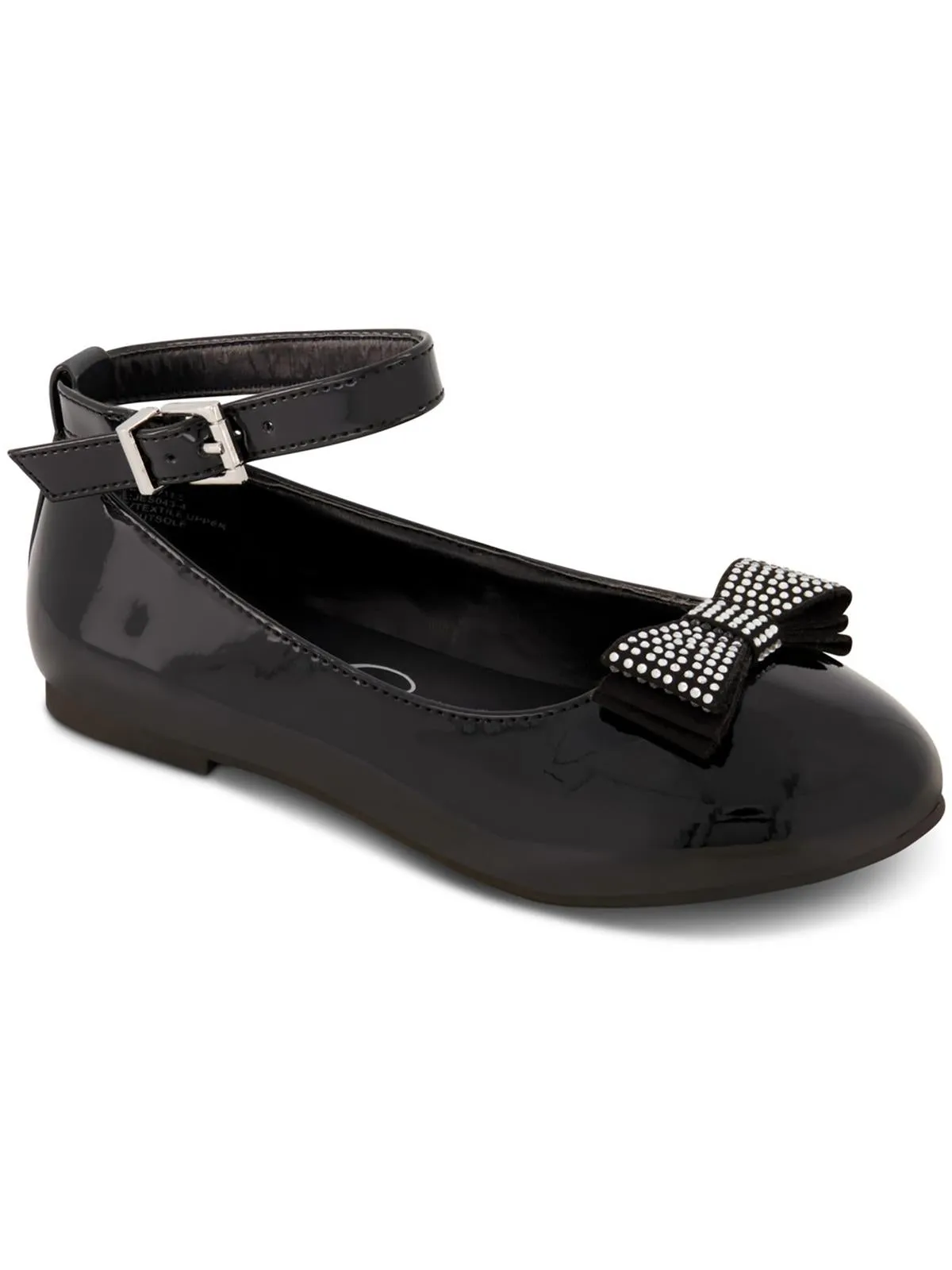 Amy Bow Girls Little Kid Patent Ankle Strap
