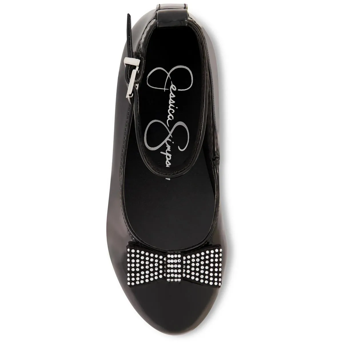 Amy Bow Girls Little Kid Patent Ankle Strap