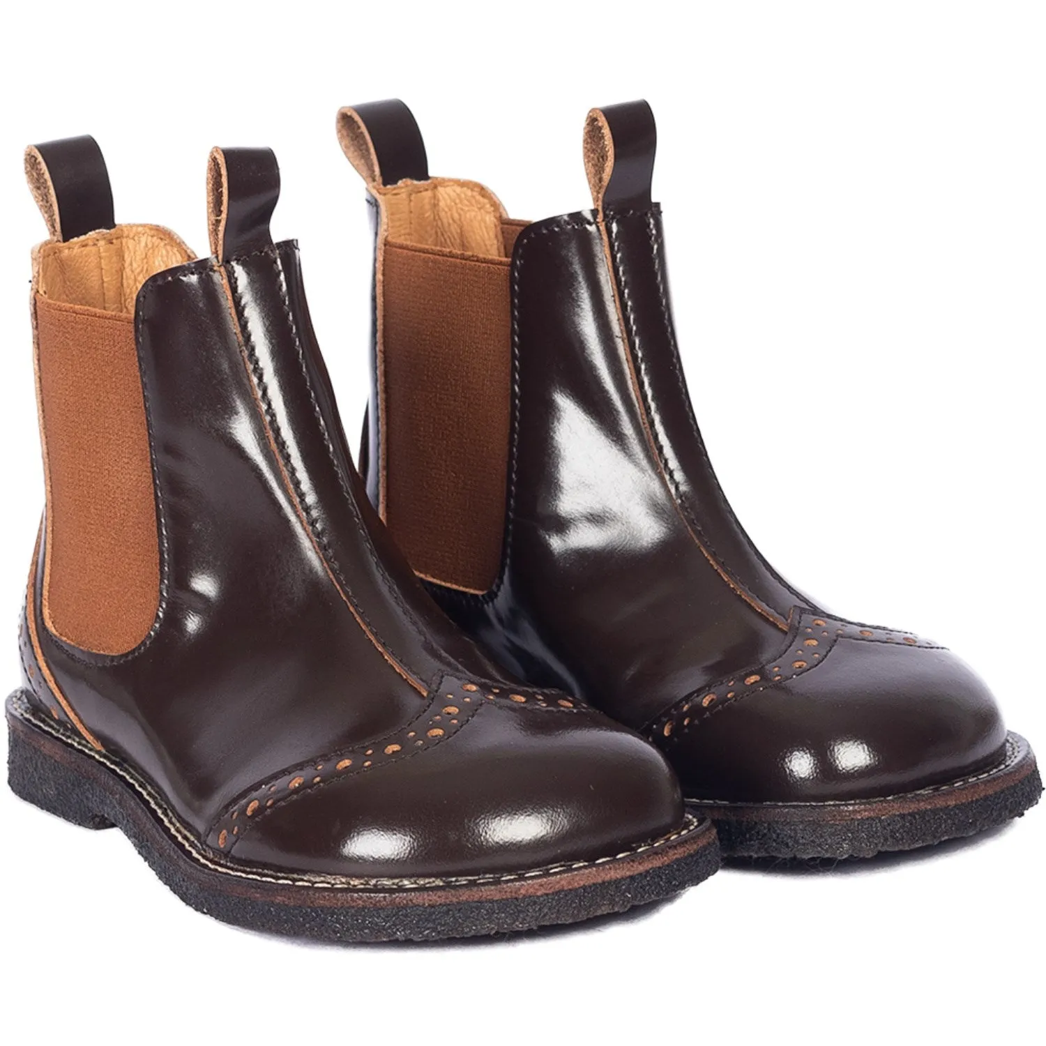 Angulus Brown/CAndnac Chelsea Boot Med BrAndue Hulmnster