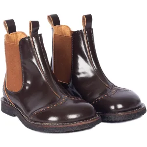 Angulus Brown/CAndnac Chelsea Boot Med BrAndue Hulmnster