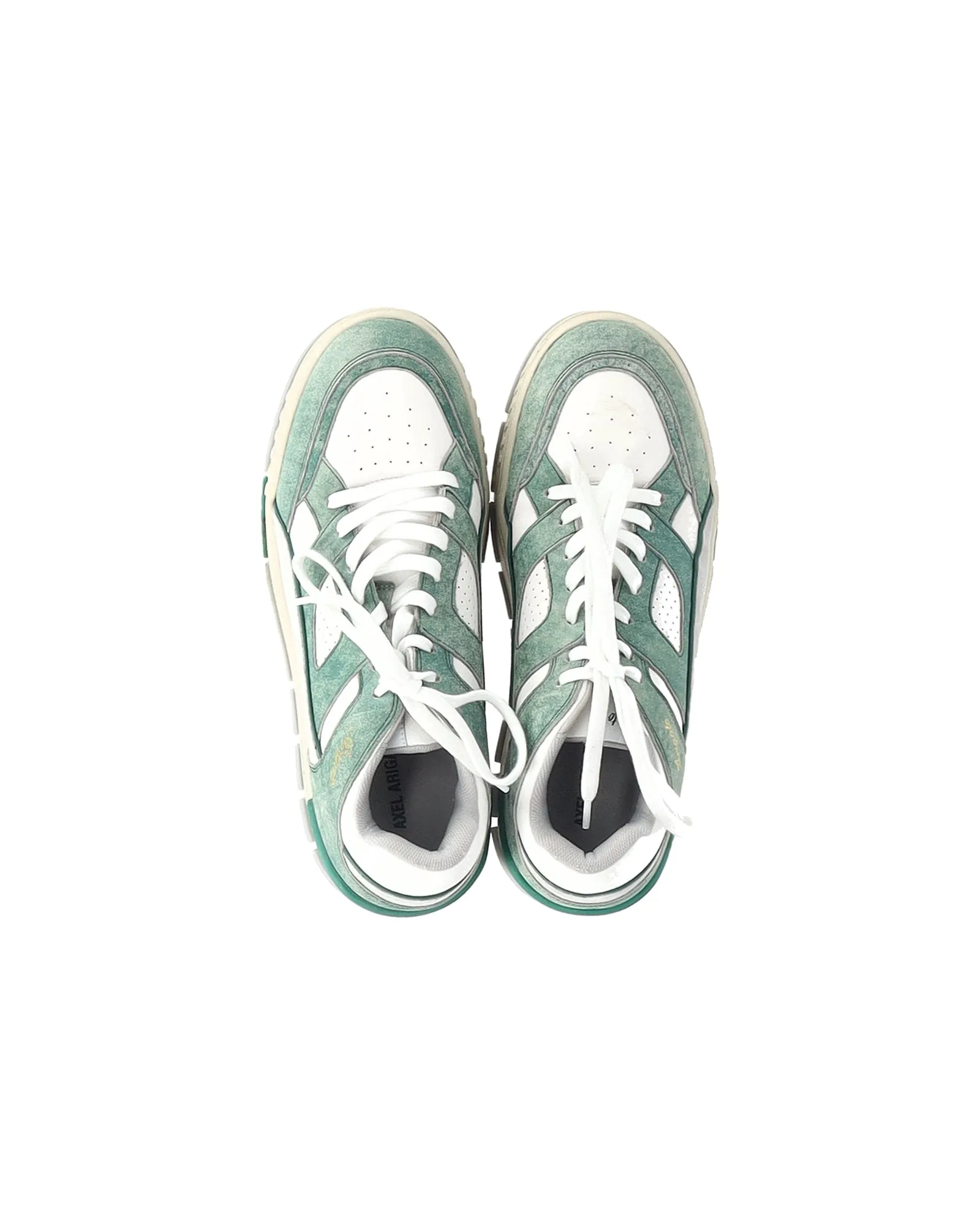 Axel Arigato Area Lo Sneakers in Green Leather
