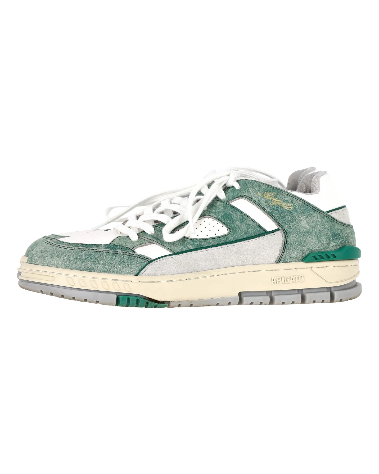 Axel Arigato Area Lo Sneakers in Green Leather