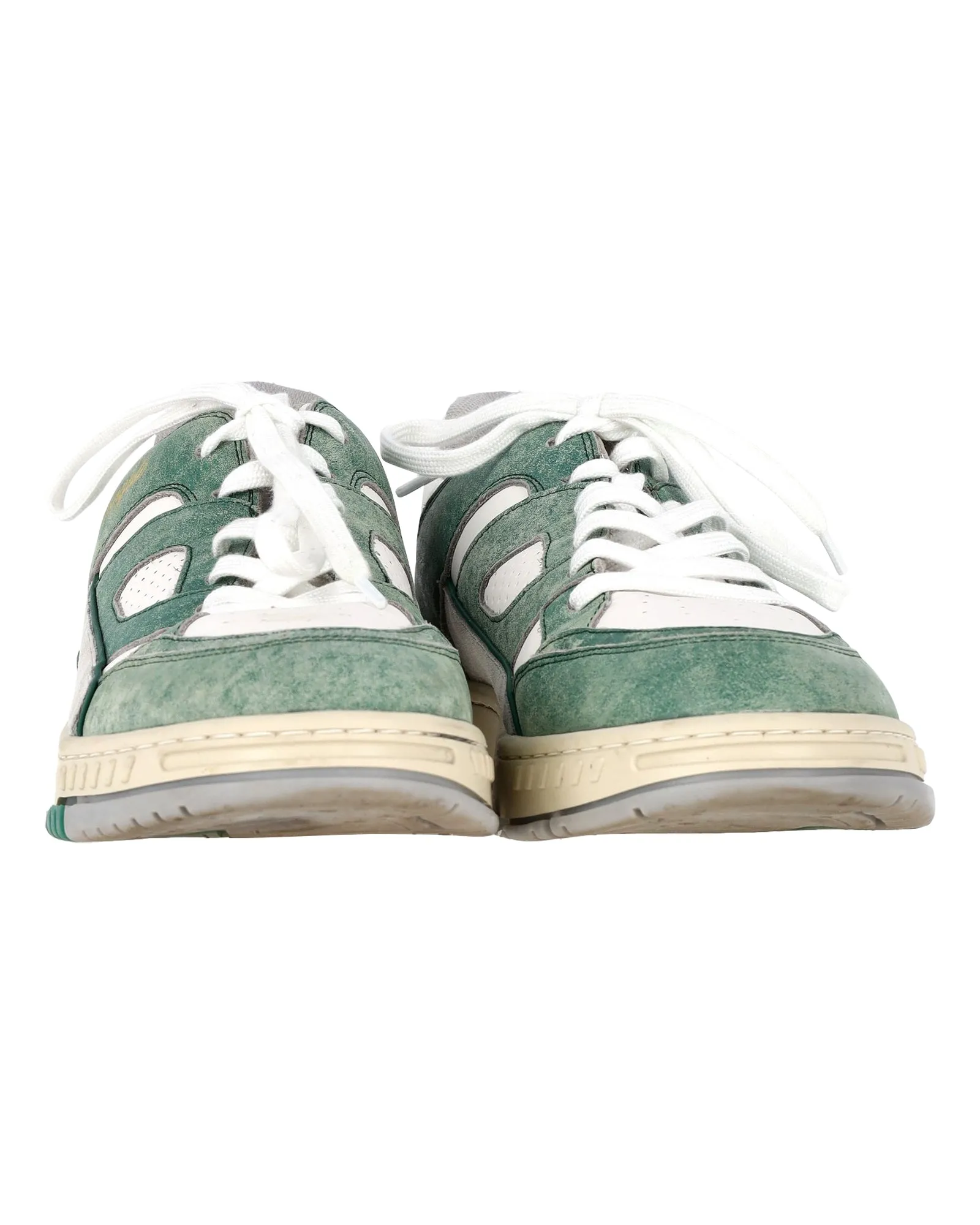 Axel Arigato Area Lo Sneakers in Green Leather