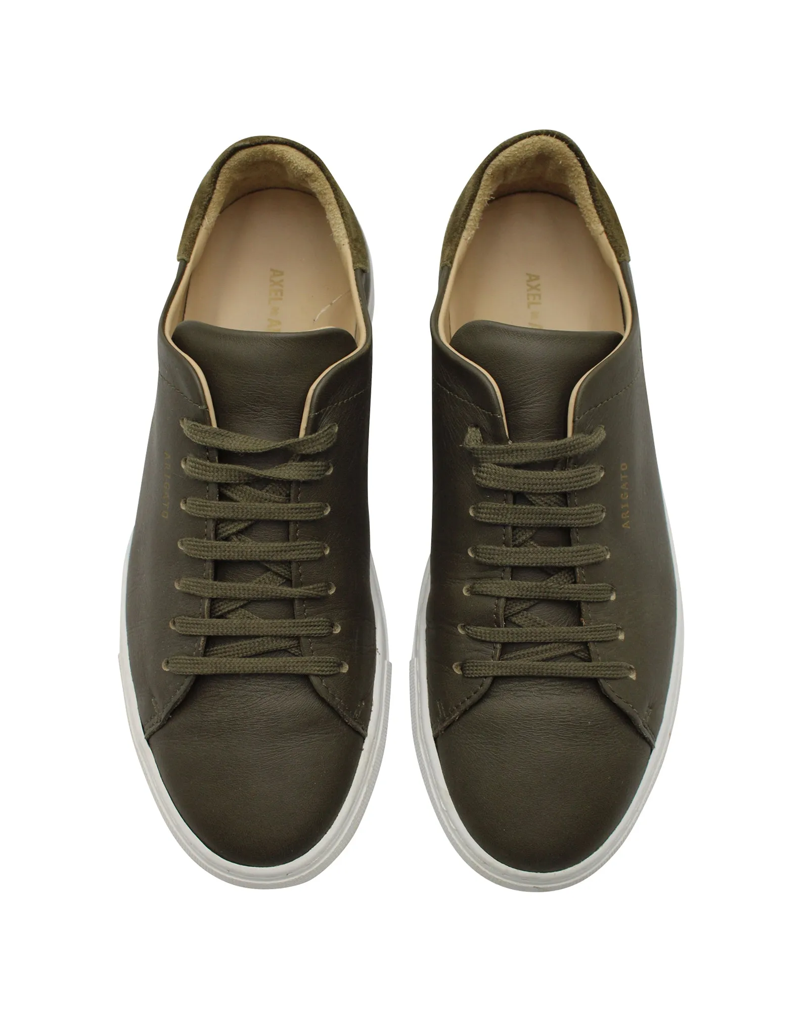 Axel Arigato Clean 90 Sneakers in Green Leather