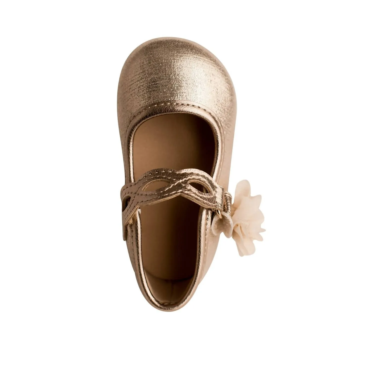 Baby Girl's Holiday Shoes In Champagne