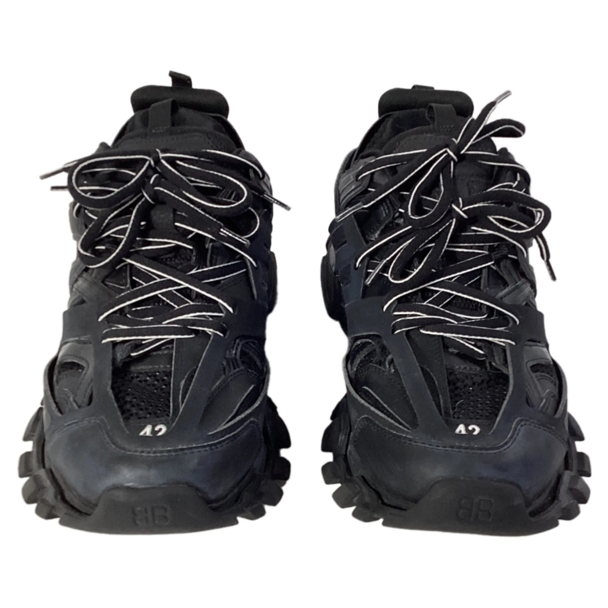 Balenciaga Track Sneakers in Black Polyurethane