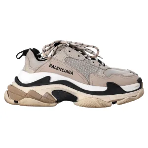 Balenciaga Triple S Sneakers in Beige Polyester