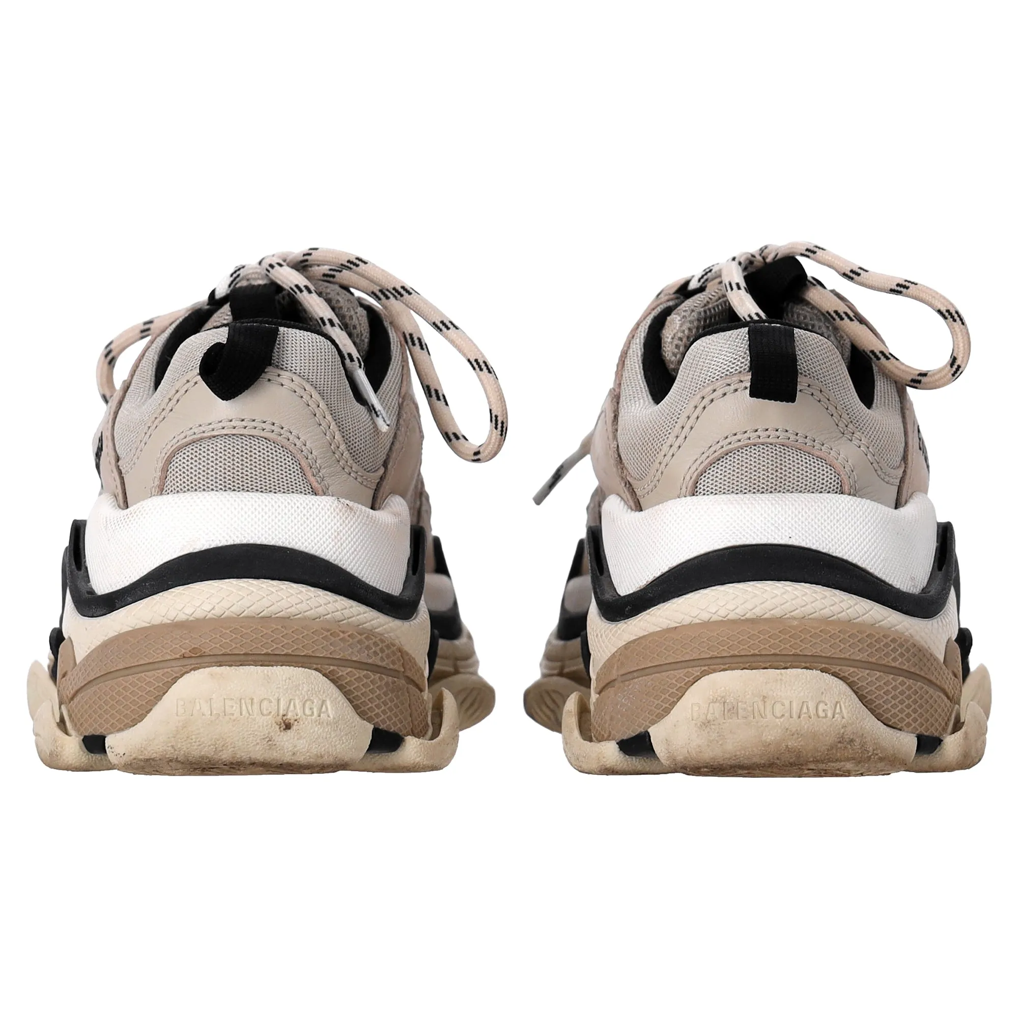 Balenciaga Triple S Sneakers in Beige Polyester