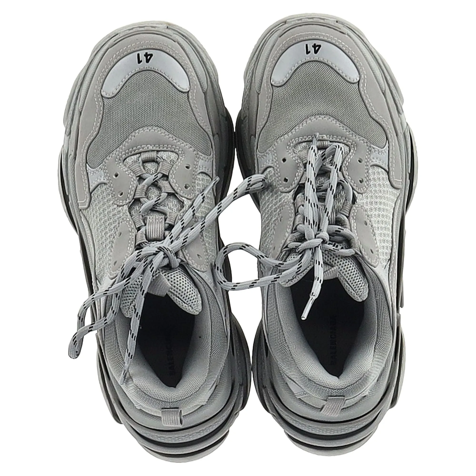 Balenciaga Triple S Sneakers in Grey Polyester