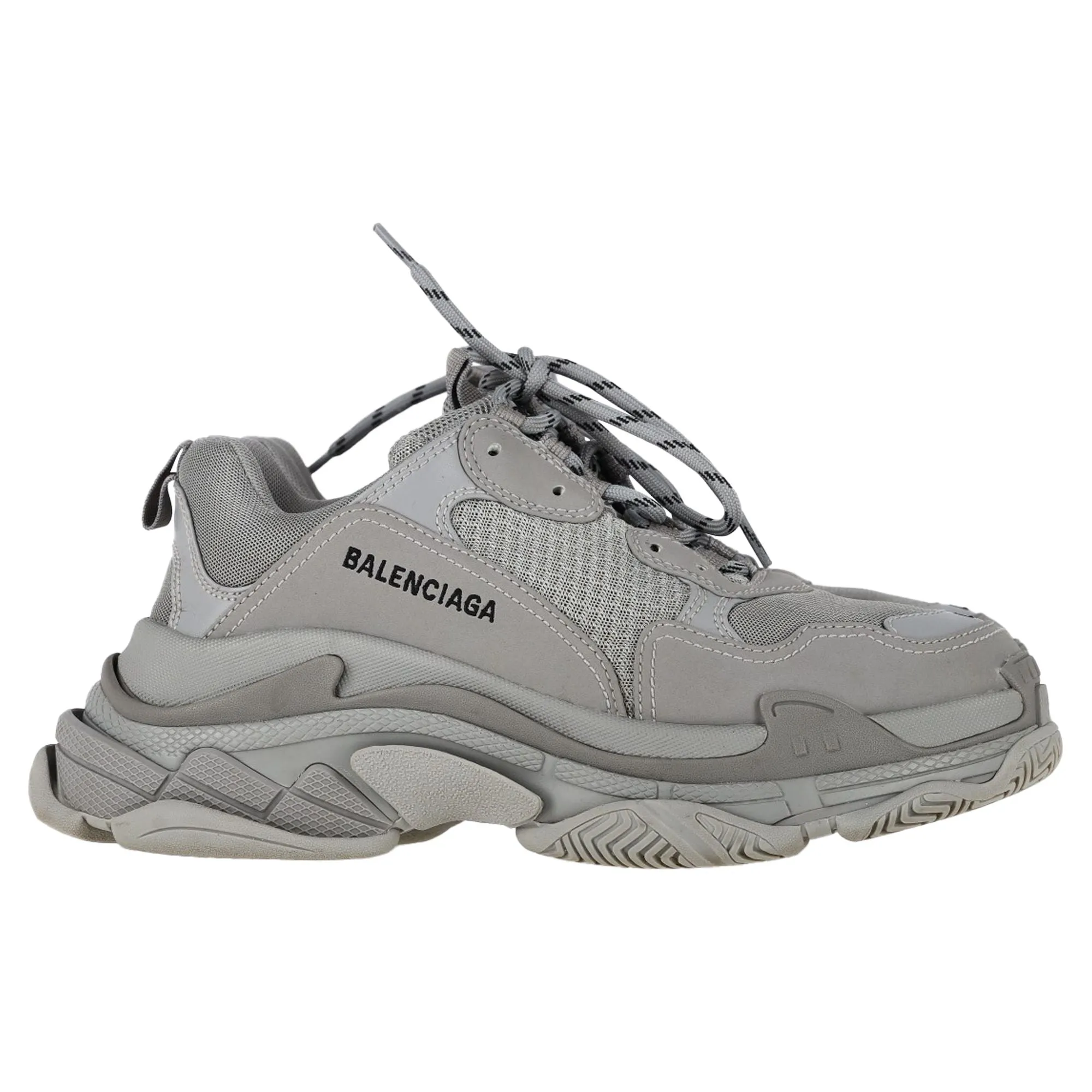 Balenciaga Triple S Sneakers in Grey Polyester