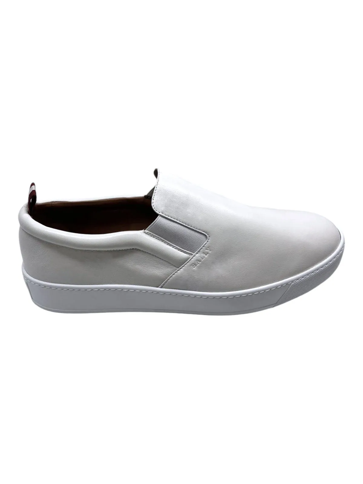 Bally Bently 6230476 Men's White Lamb Nappa Leather Sneakers