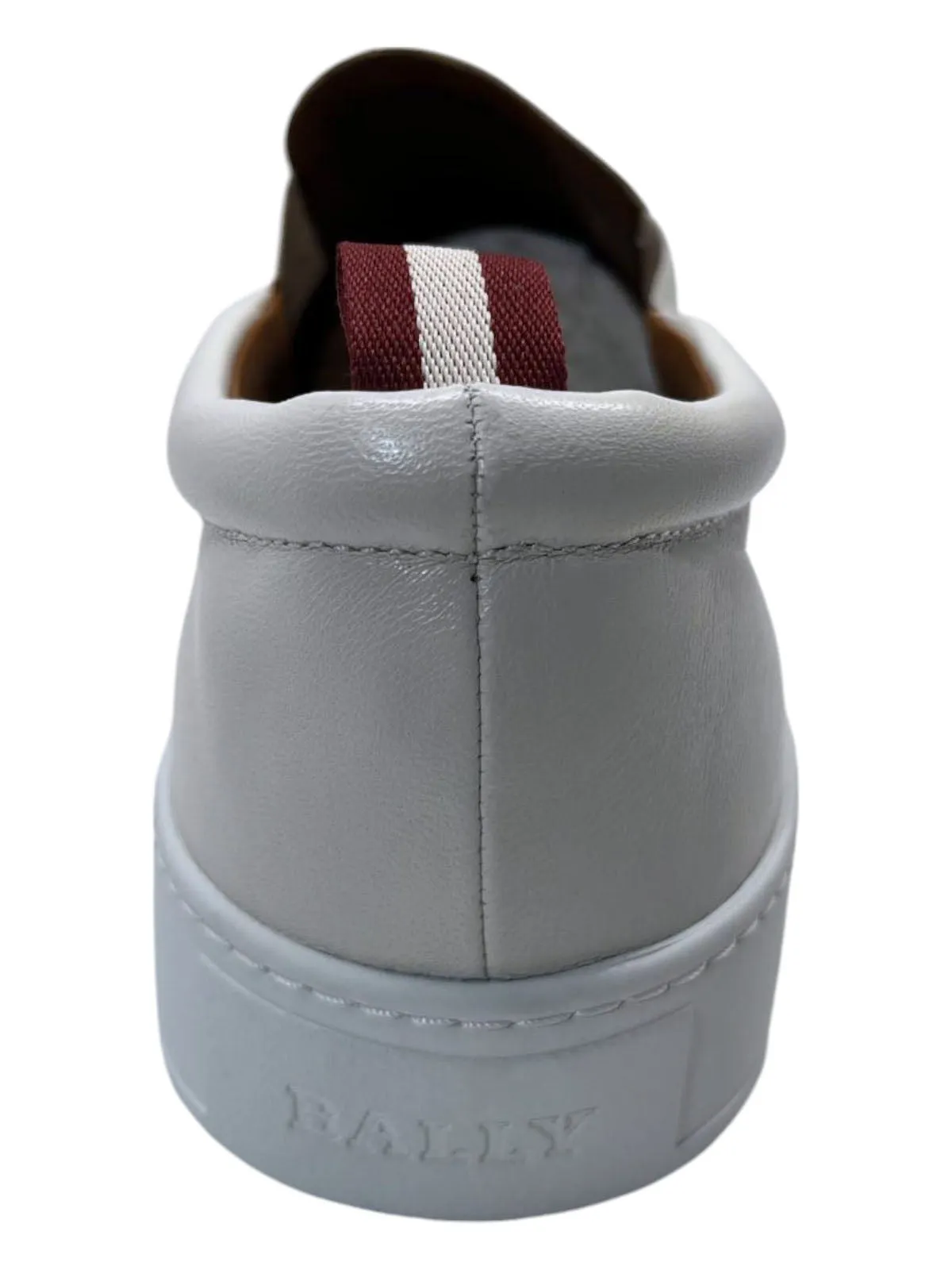 Bally Bently 6230476 Men's White Lamb Nappa Leather Sneakers
