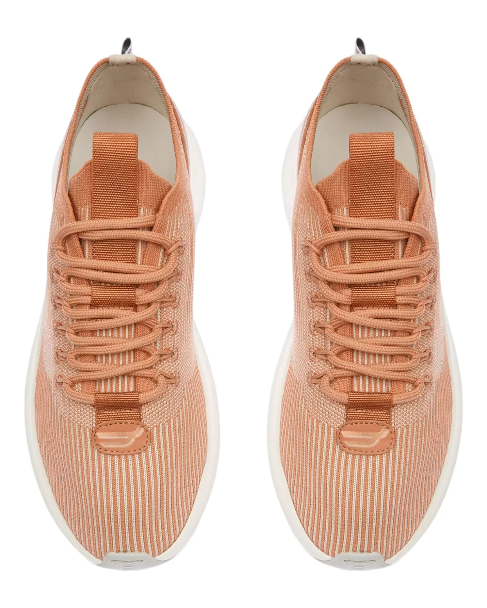 Bally Dean 6303443 Women's White/Peachy Fabric & Leather Sneaker