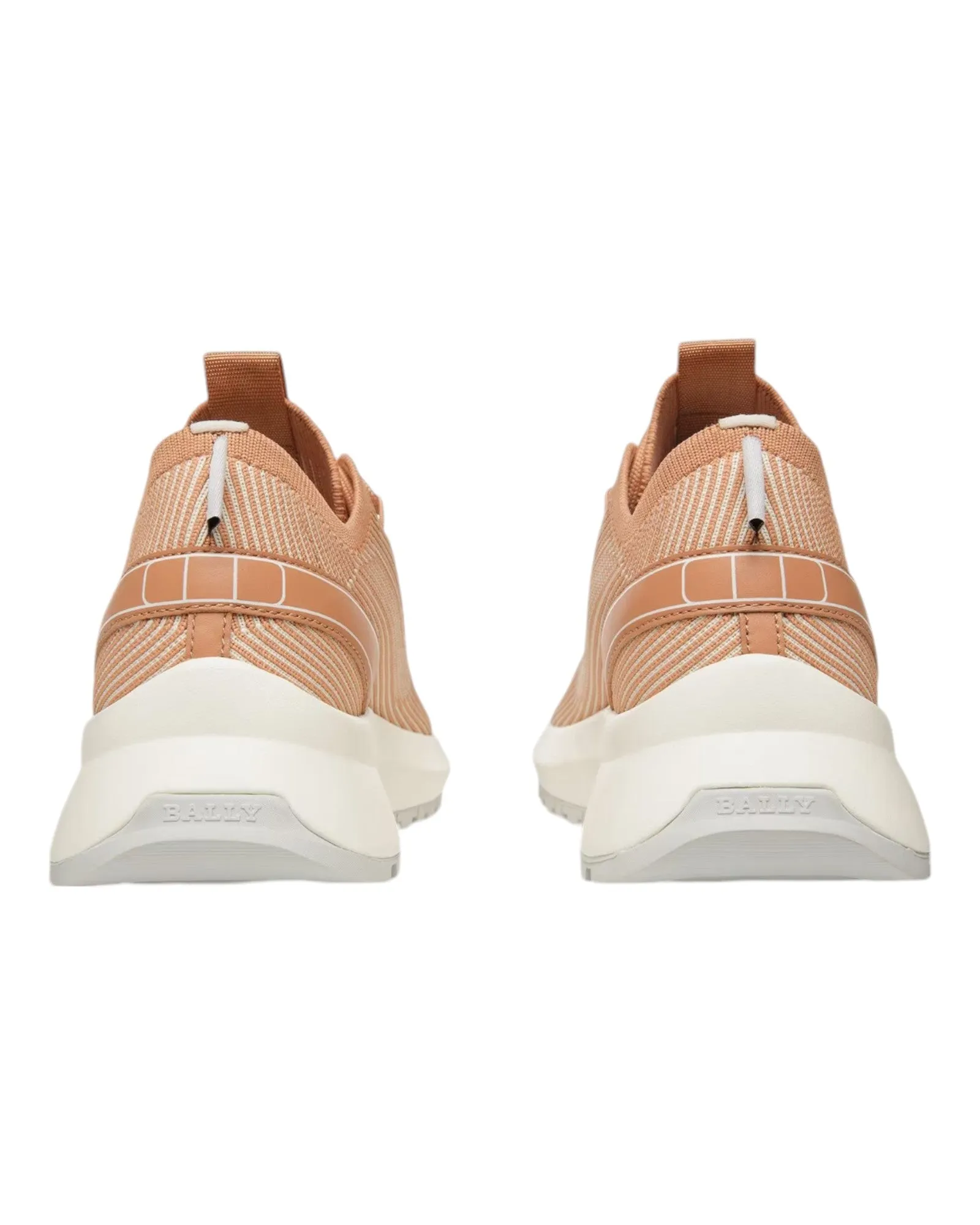 Bally Dean 6303443 Women's White/Peachy Fabric & Leather Sneaker