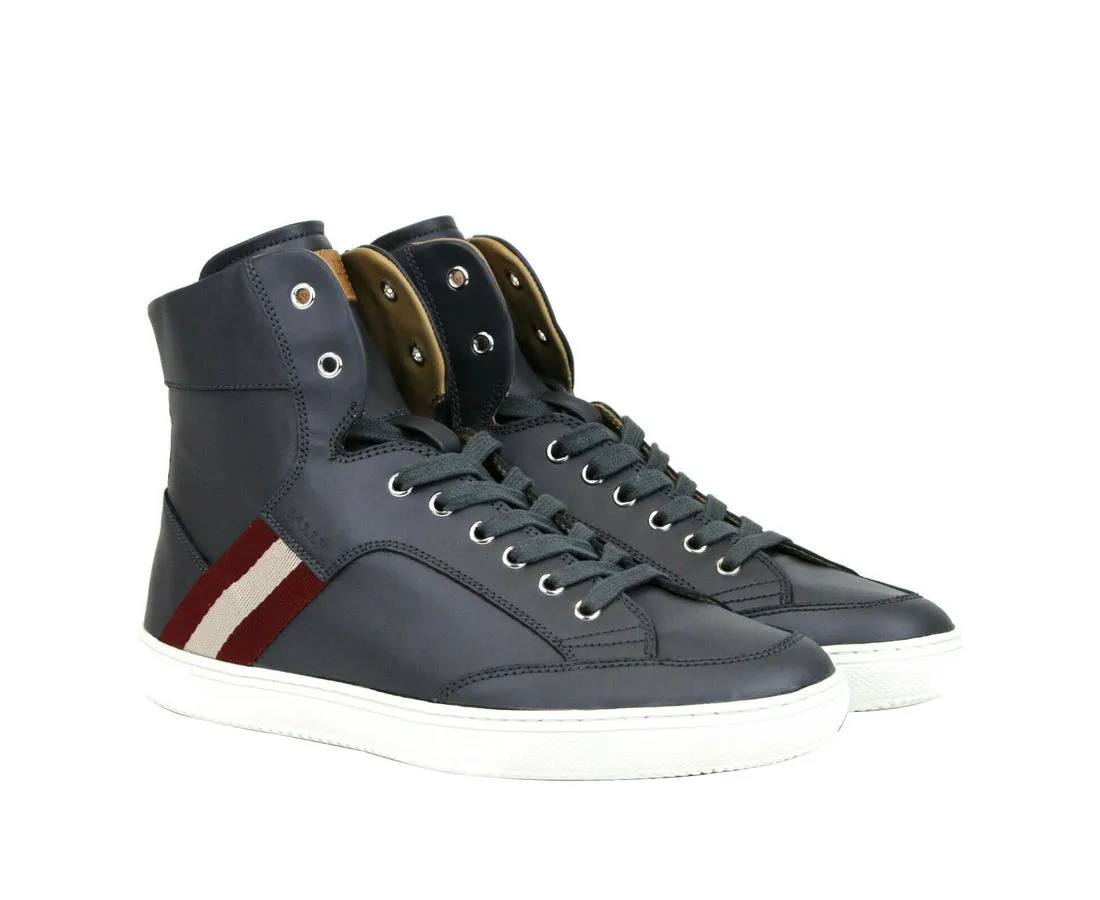 Bally Men's Calf Leather Hi-top Sneaker With   -