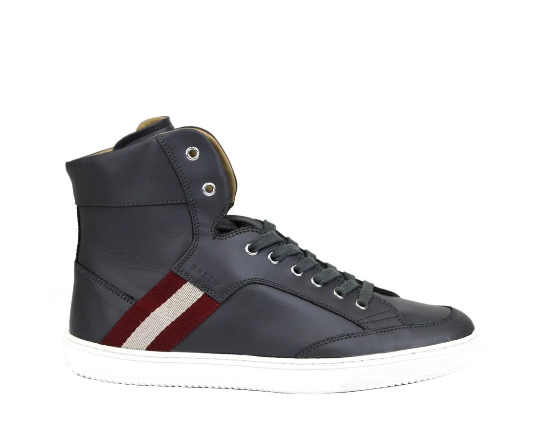 Bally Men's Calf Leather Hi-top Sneaker With   -