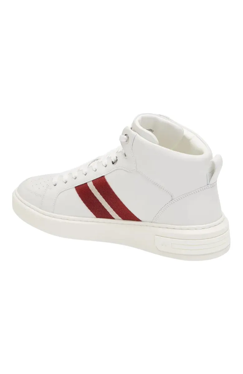 Bally Myles 6237763 Men's White Calf Leather Sneakers