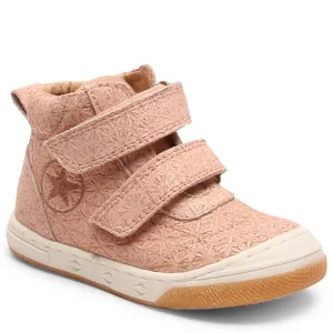 Bisgaard Velcro Shoe Juno Blush Flowers