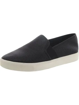 Blair Womens Leather Lifestyle Slip-On Sneakers