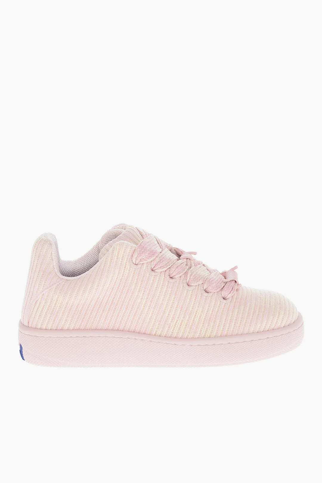 Burberry Rib Designed Low-Top Sneakers With Maxi Laces