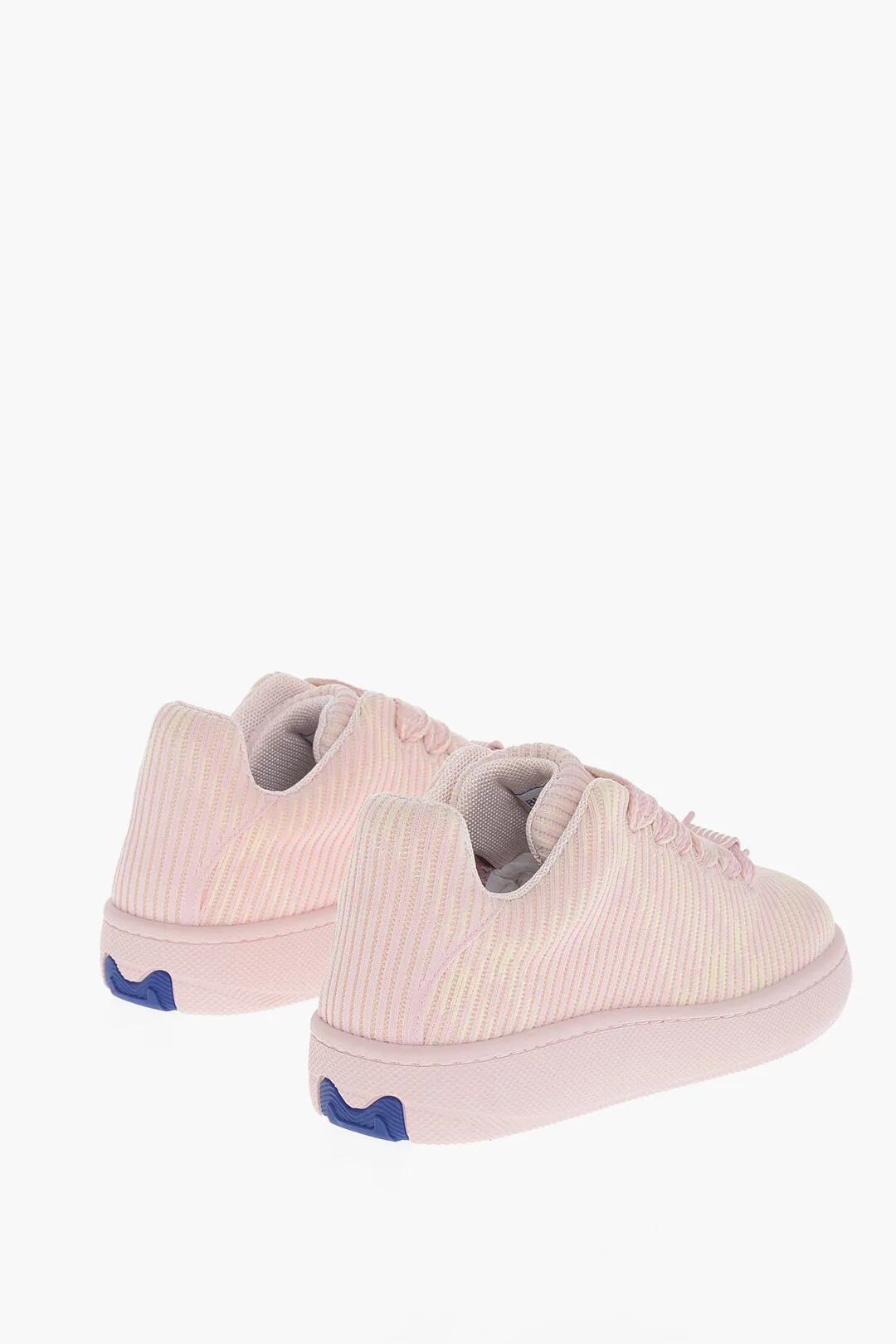 Burberry Rib Designed Low-Top Sneakers With Maxi Laces
