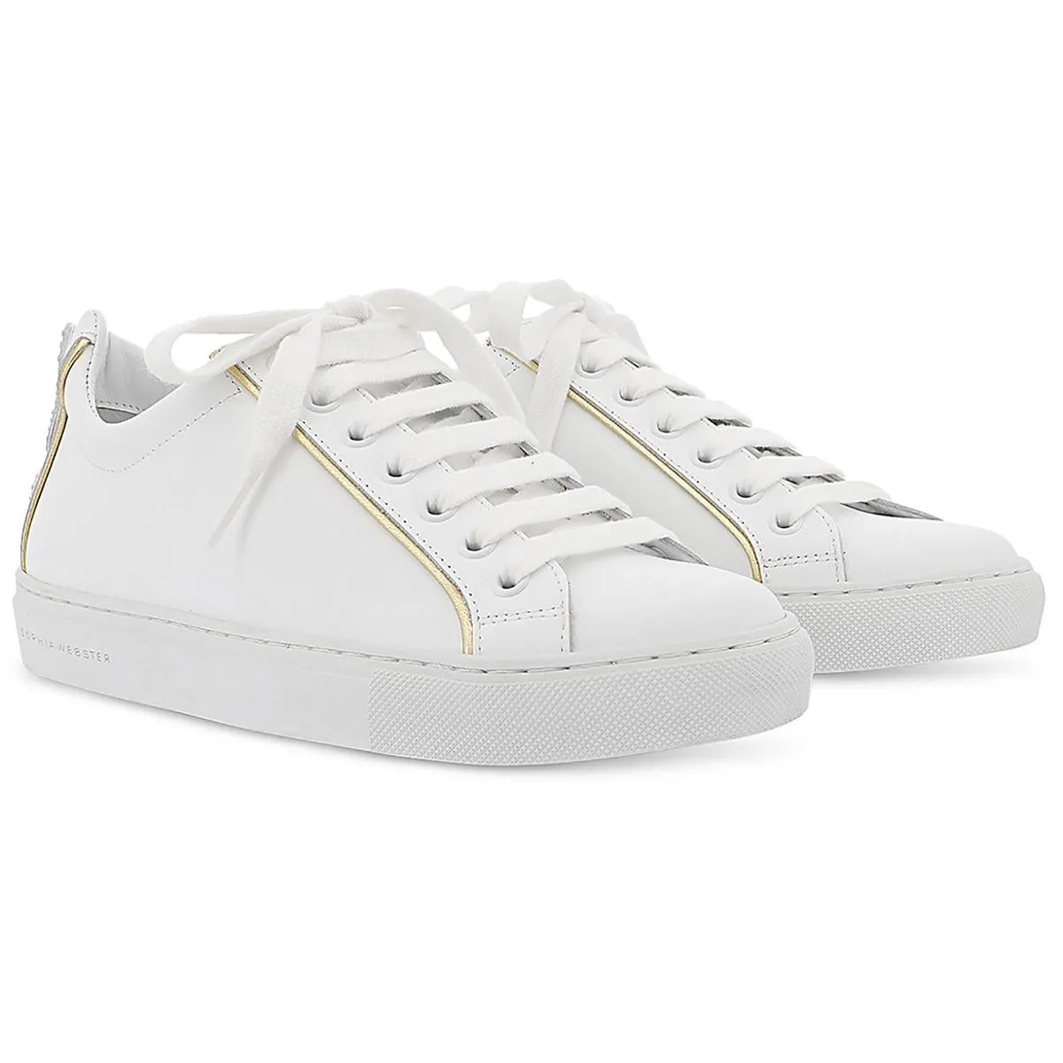 Butterfly Womens Metallic Leather Casual And Fashion Sneakers