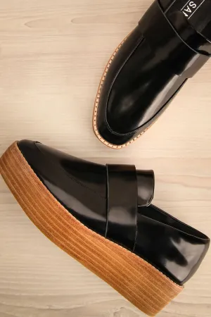 Camerota Wood | Black Platform Shoes