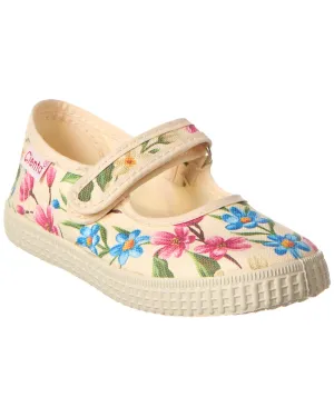 Cienta Mercedes Flores Canvas Sneaker