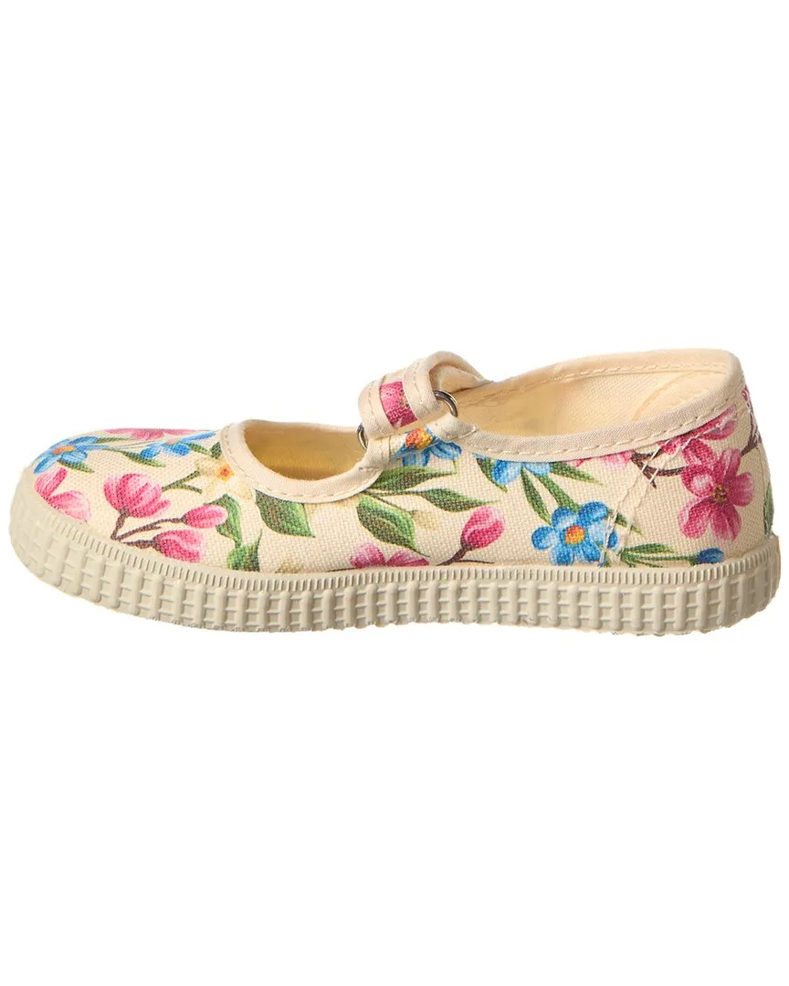 Cienta Mercedes Flores Canvas Sneaker
