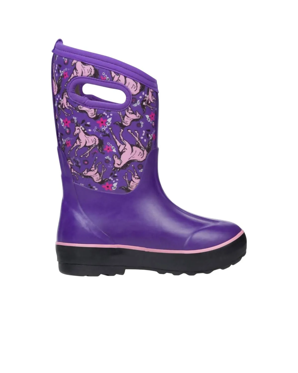 Classic Unicorn Rain Boots In Violet Multi