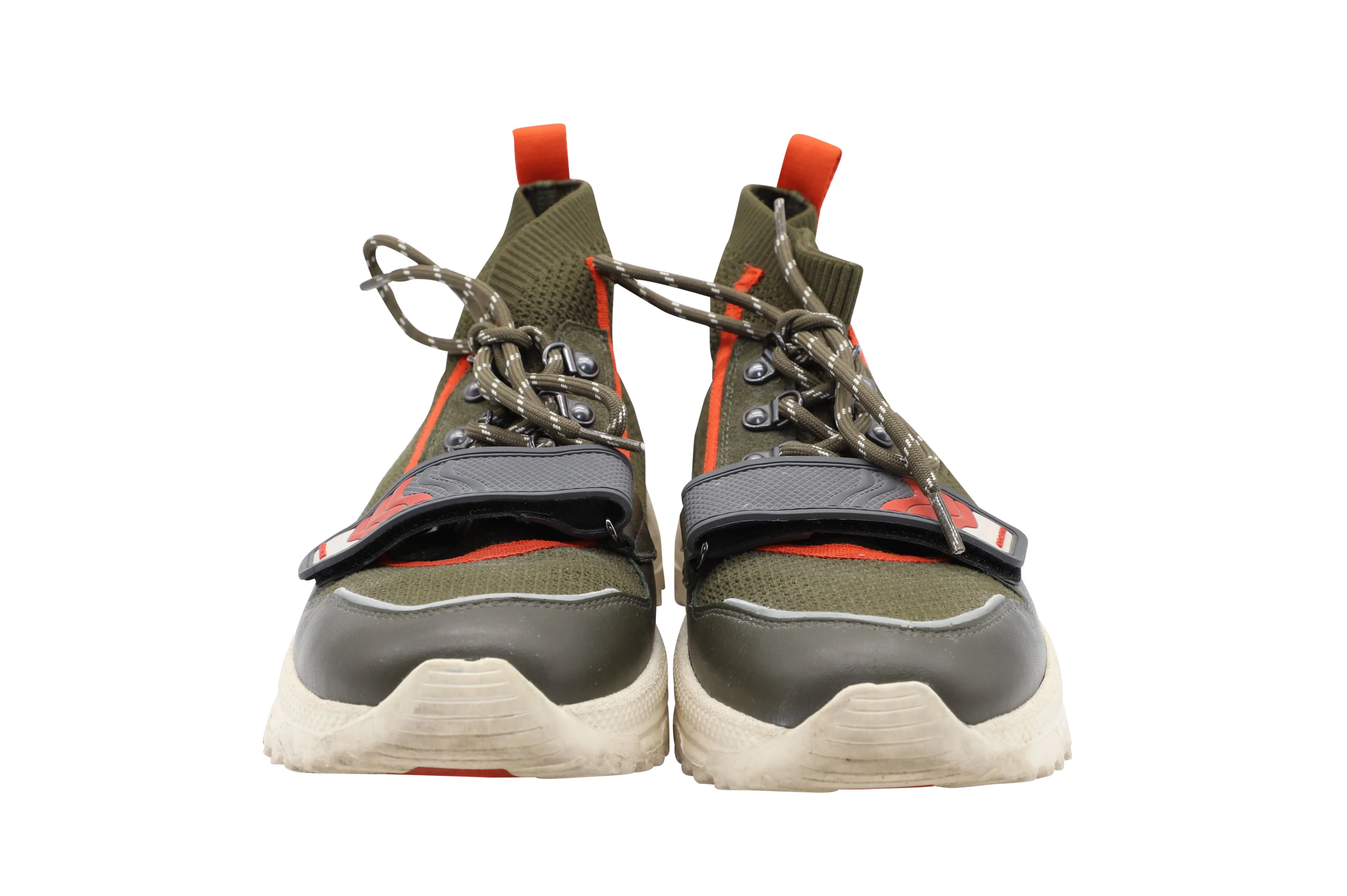 Coach C243 One Strap Runner Sneakers in Olive Leather