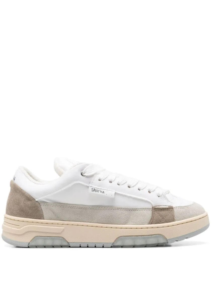 Color-Block Sneakers With Branded Heel Counter