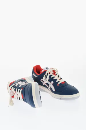 Comme Des Garons Asics Color Block Leather Low-Top Sneakers