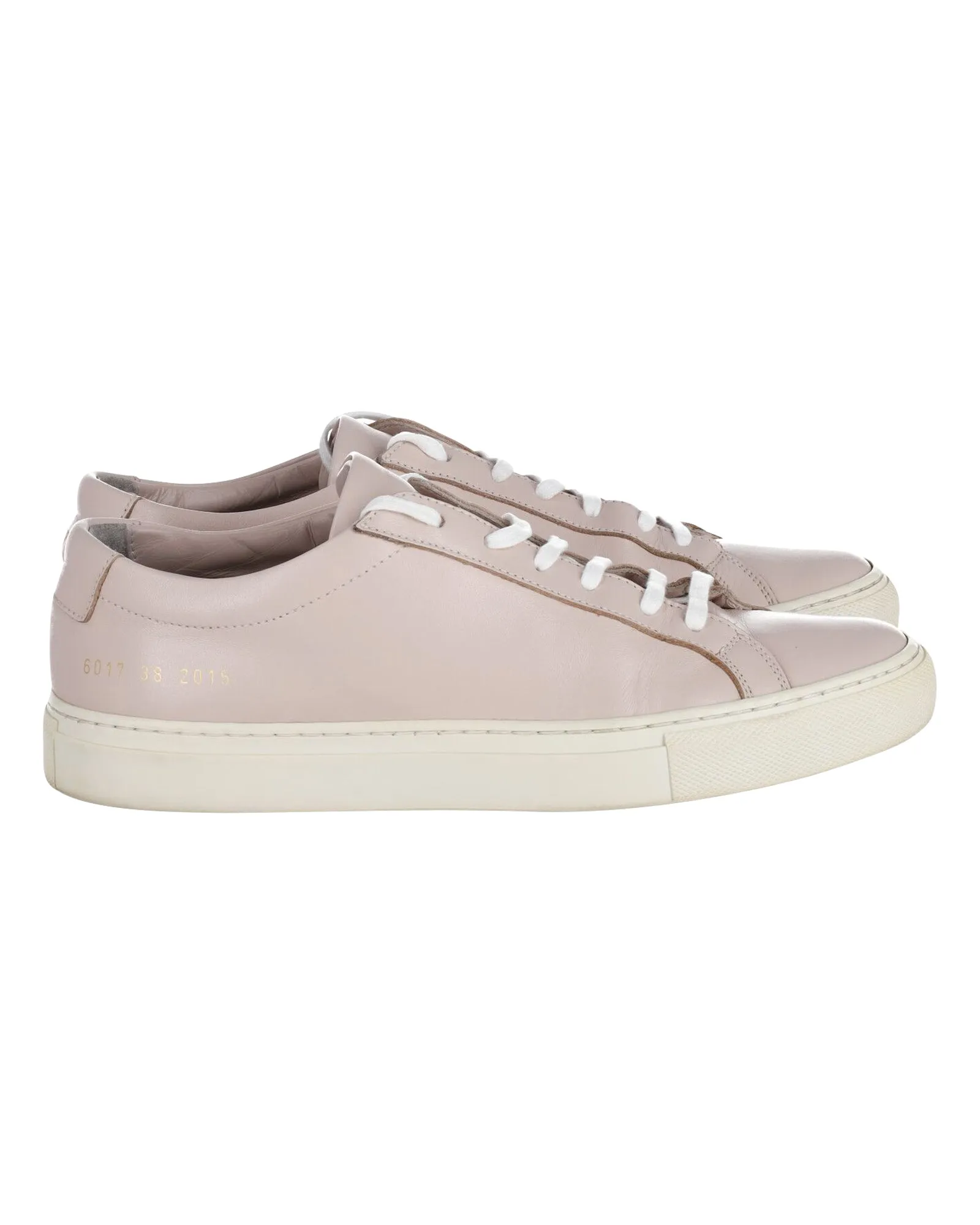 Common Projects Achilles Leather Sneakers in Light Pink Leather