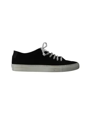 Common Projects Achilles Low Sneakers in Black Canvas