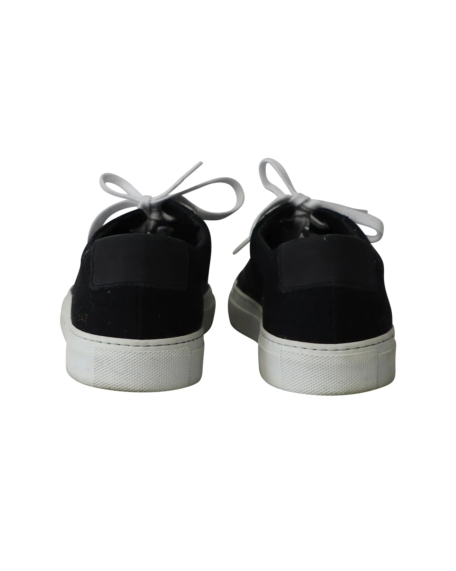 Common Projects Achilles Low Sneakers in Black Canvas