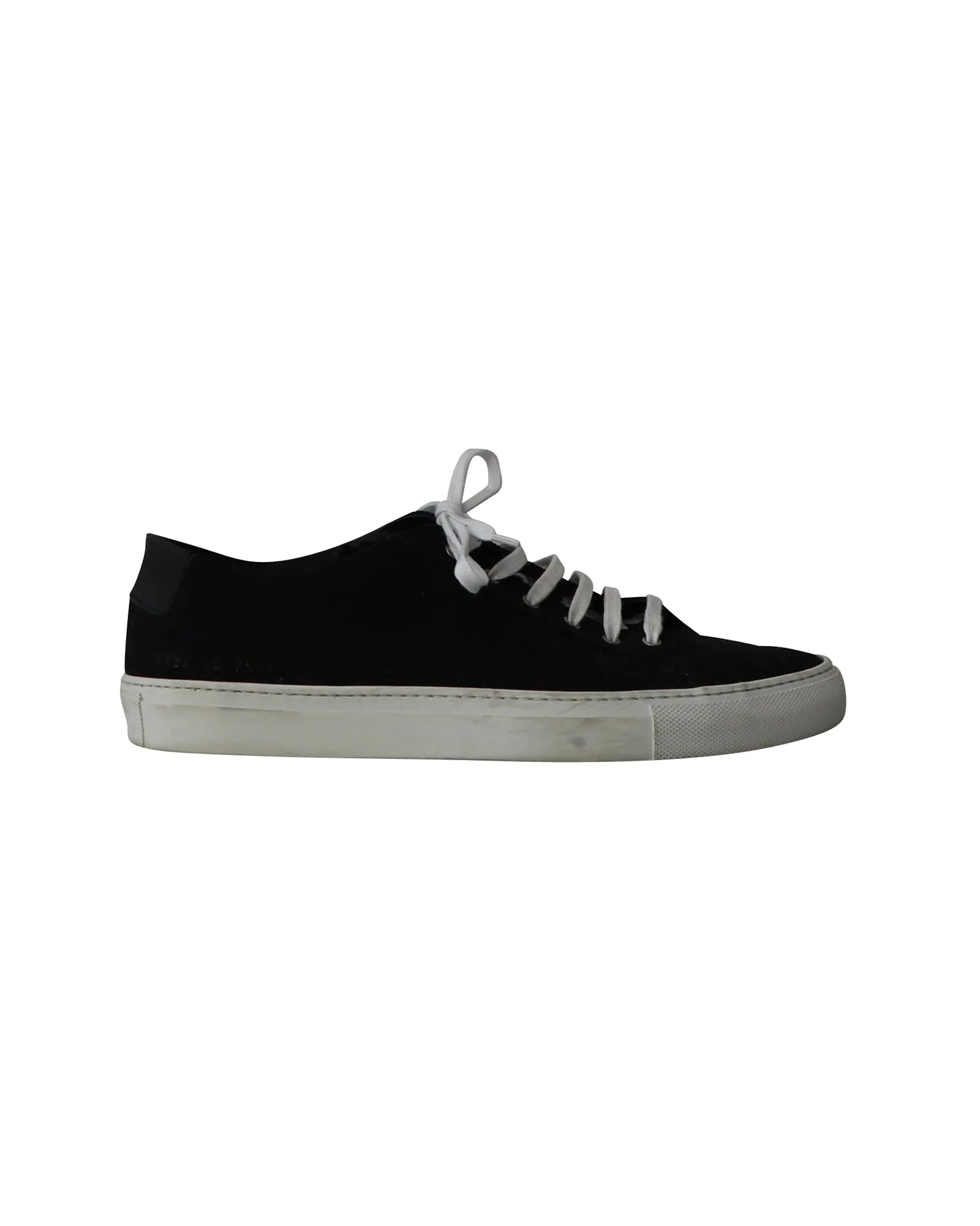 Common Projects Achilles Low Sneakers in Black Canvas