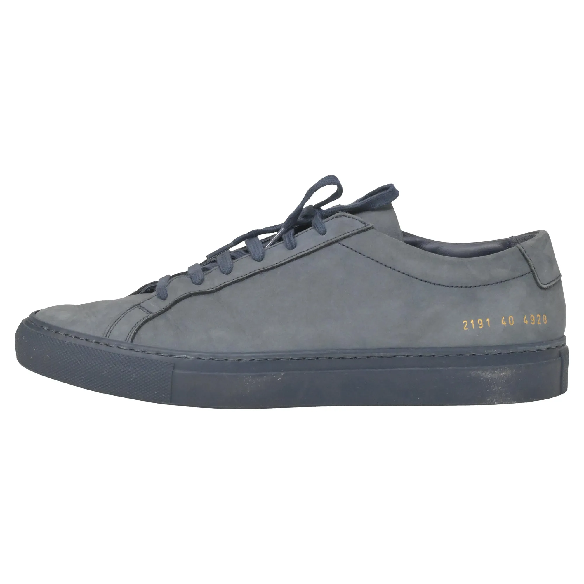 Common Projects Achilles Low Sneakers in Blue Suede