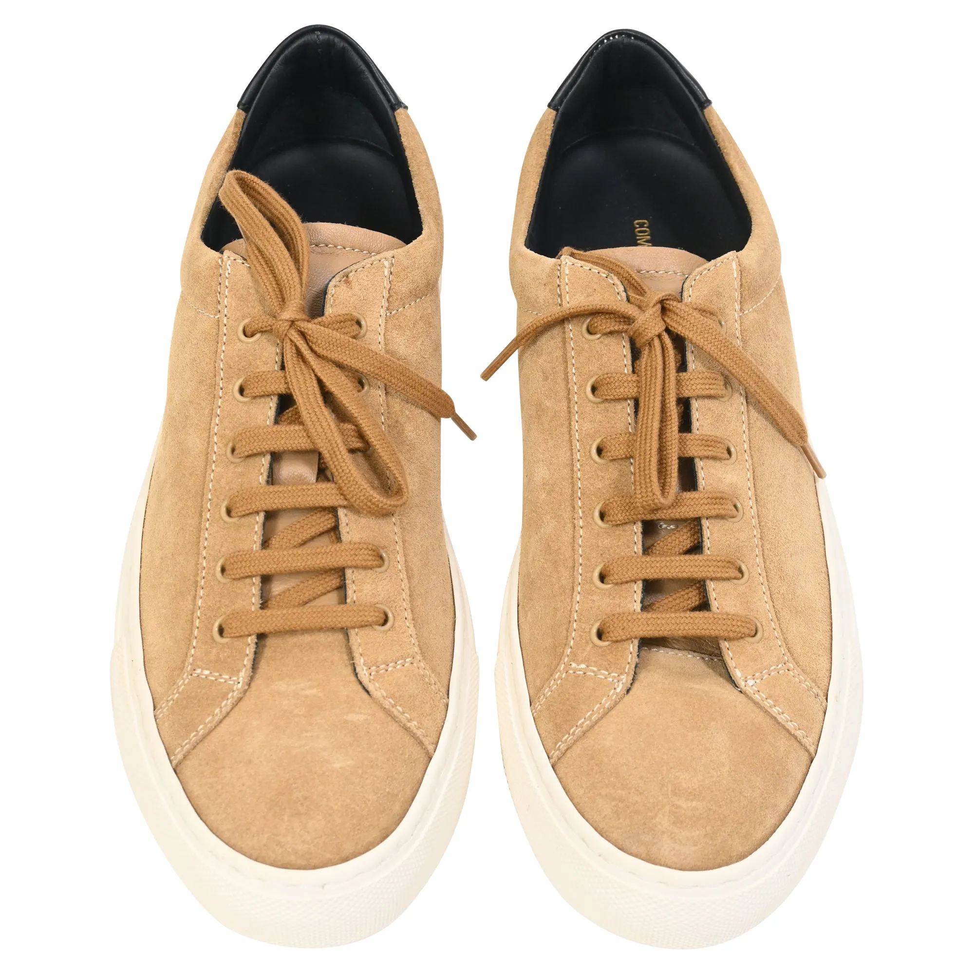 Common Projects Achilles Retro Sneakers in Brown Suede