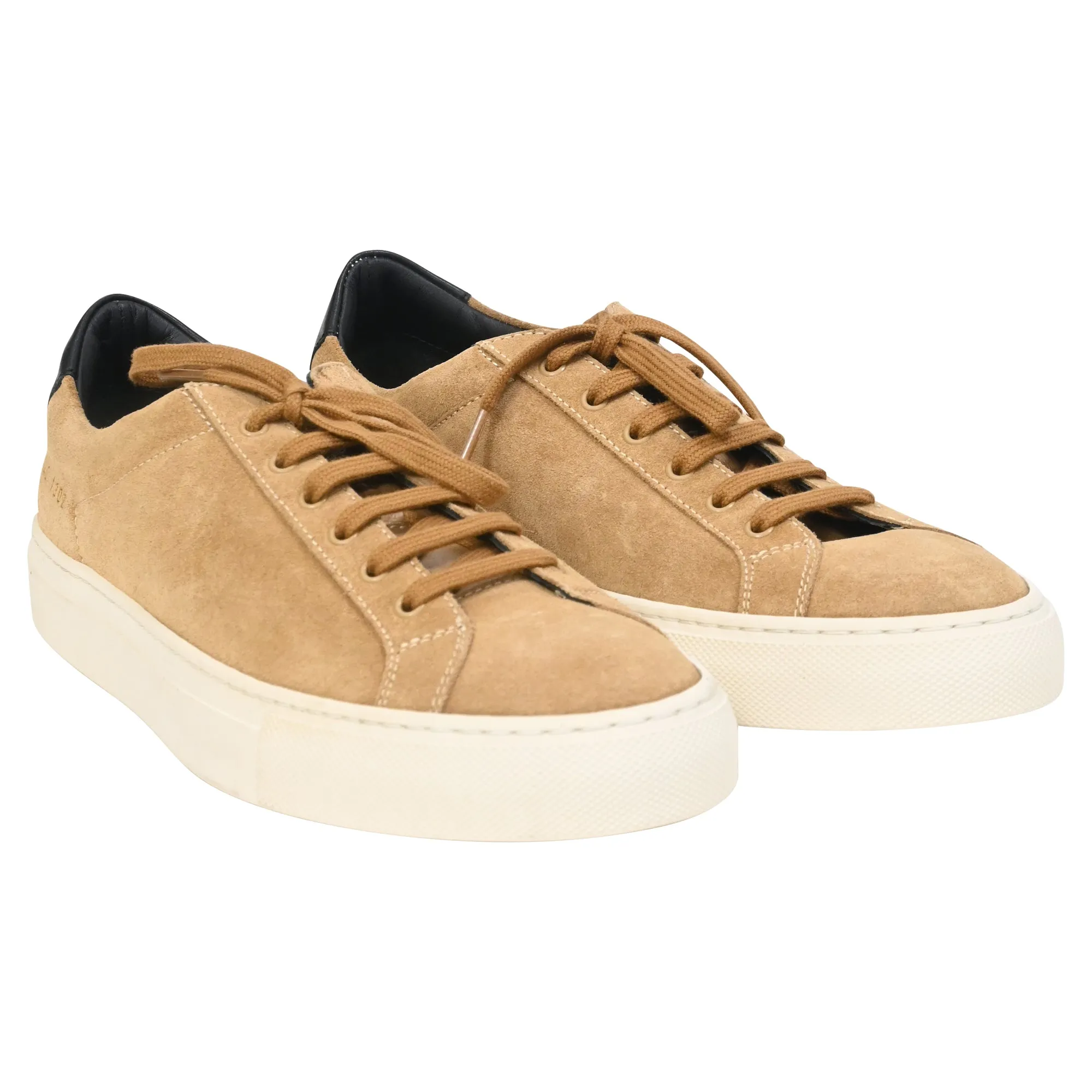 Common Projects Achilles Retro Sneakers in Brown Suede