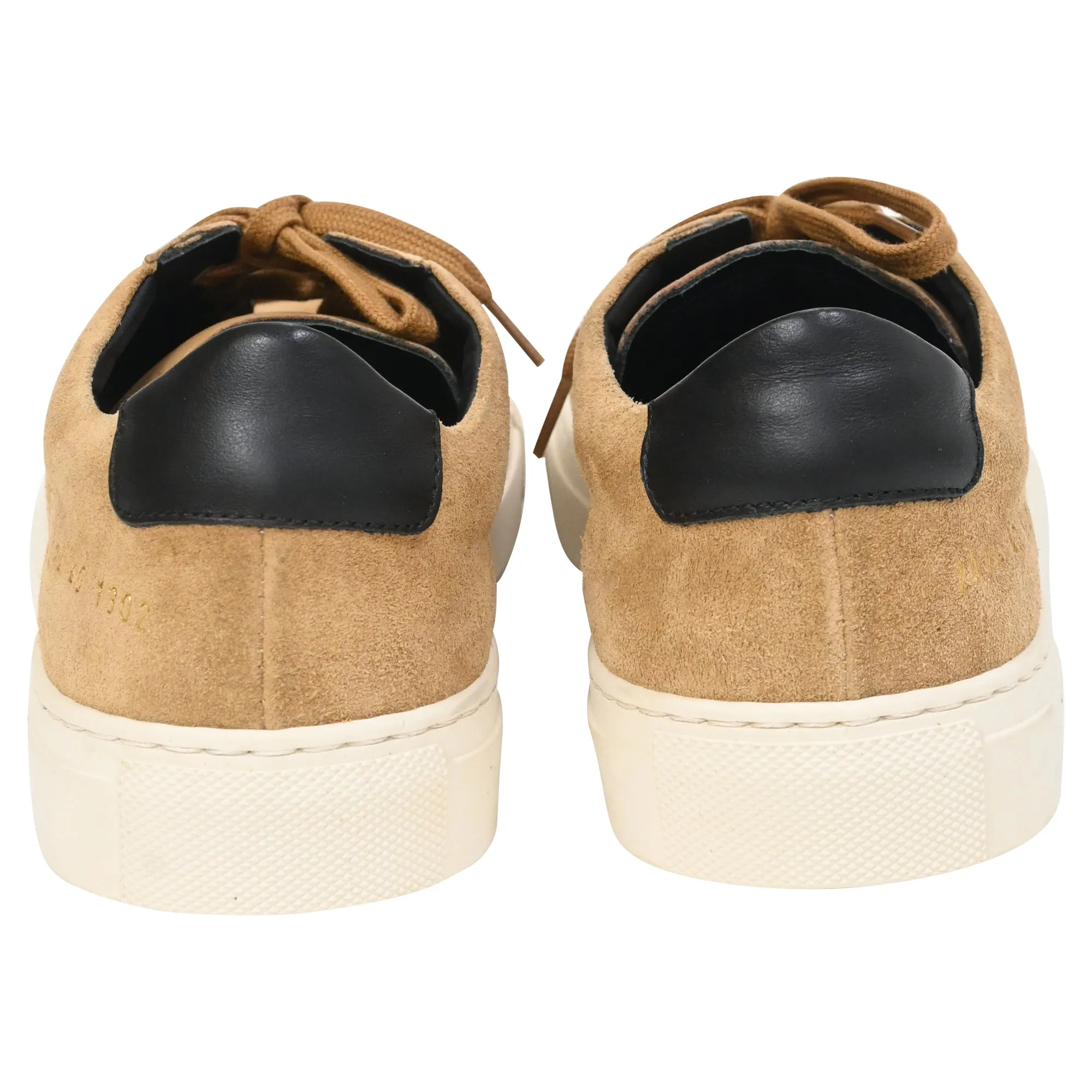 Common Projects Achilles Retro Sneakers in Brown Suede