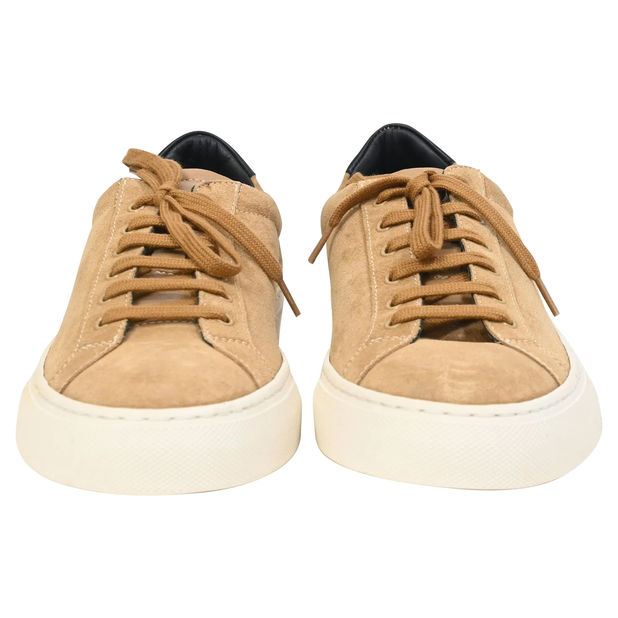 Common Projects Achilles Retro Sneakers in Brown Suede